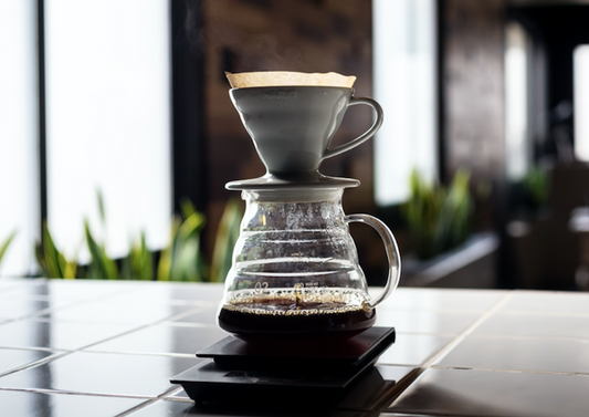 V60 طريقة تحضير القهوة بالهاريو